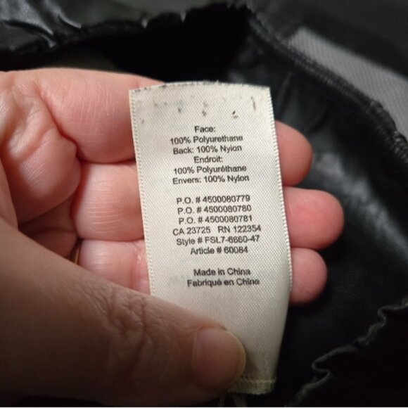 Wilfred Free Daria Black Pant High-waisted Vegan Leather leggings - Picture 6 of 6